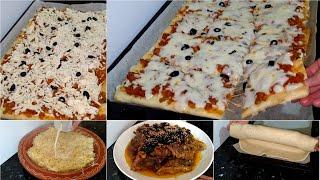 أجي تشوفي قداش صوبت البيتزا غديوة متولة ديال تحميرة الوجه/عجينة البيتزا بحال ديال المحلات /روتين