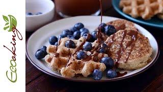 Pancakes and waffles from millet and coconut / vegan, flour-free, gluten-free