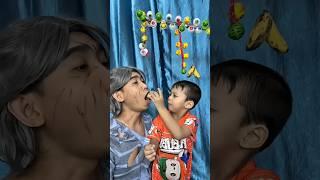 Baby picks eye candy for poor grandpa to eat #shorts #baby #cute