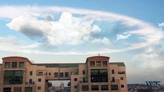 Ring Cloud makes Trumpet Sound over Jerusalem