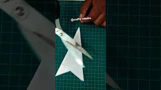 easy paper cutting design star.#shorts #reels #rebeka #diy #papercraft #craft #