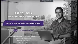 K-State Online Academic Advising Master's Webinar