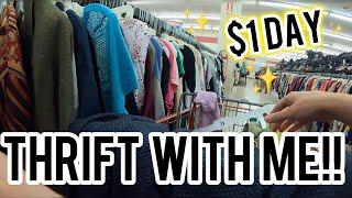 Everything is $1!! Thrift With Me for Items to Resell on Poshmark for a GREAT Profit!! $$