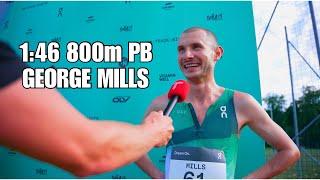 GEORGE MILLS new 800m PB 1:46 | On Track Nights Vienna