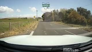 Moriarty Road, Frankford Highway end, Tasmania:  truck fails to give way