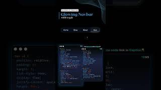 Glowing Navbar #css #coding #Glowing #gradienteffect #navbar #Website