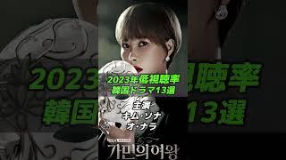 2023年低視聴率韓国ドラマ13選/韓国ドラマ/韓ドラ/ロウン/テギョン/チュウォン #shorts