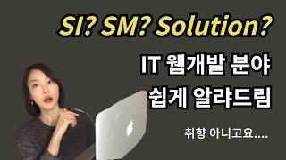 SI? SM? Solution? 뭐가 뭐지? 웹개발 분야 쉽게 알랴드립니다 :)