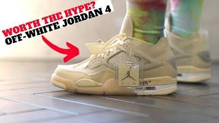 WORTH THE HYPE? OFF-WHITE AIR JORDAN 4 Review + On Feet!