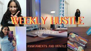 Weekly Hustle Vlog | Episode 1 | Studies |Hustle | Assignments | Cake |