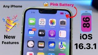 iOS 16.3.1 - Enable Pink Battery icon colour on any iPhone