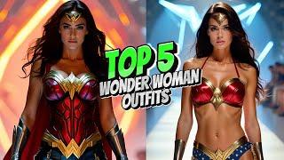 TOP 5 Wonder Woman Outfits | Fashion | AI Video