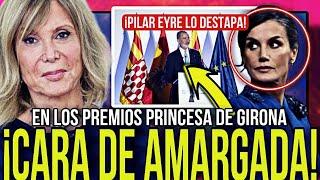 ¡La CARA DE AMARGADA de Letizia Ortiz delante de Felipe Vi en los PRINCESA de GIRONA!