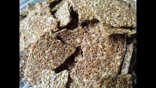 AMAZING and Healthy, Simple to make Flaxseed Crackers