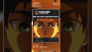 Eren One Hand Transformation️... #aot#titans#eren#ytshorts#foryou.