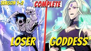 The School Loser Has A Goddess Inside His Body And She Makes Him Strong-COMPLETE | Manhwa Recap Full