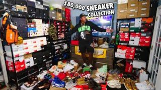 MY ENTIRE $80,000 SNEAKER COLLECTION!!! & $1000 GIVEAWAY! 373 PAIRS IN TOTAL!