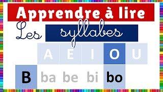 Learn how to read : syllables in french