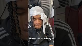 How to put on a durag #twostrandtwist #durag