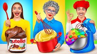 Reto De Cocina Yo vs Abuela | Deliciosas Recetas de TeenDO Challenge