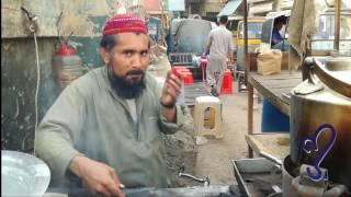 Chai Wala (tea) Street Food Of Karachi, Pakistan.