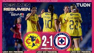 Resumen y goles | América 2-1 Cruz Azul | Liga MX Femenil - J1 CL2025 | TUDN