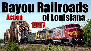 April 1997 Bayou Railroads of Louisiana, Santa Fe, New Orleans Public Belt, Riverfront Streetcar