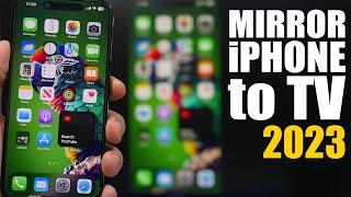 How To Screen Mirror & Share iPhone to Any Smart TV - 2023 !