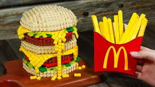 Best of Lego Cooking Food Compilation: BIG Burger IRL | Stop Motion Cooking ASMR Satisfying