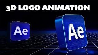 3D LOGO Animation Without Plugins | After Effects 2D to 3D logo Tutorial part 2