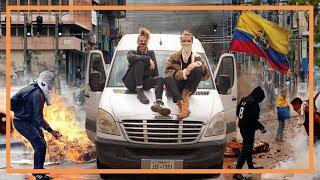 TRAPPED IN VIOLENT PROTESTS | dangerous van life