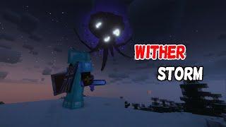 Surviving the wither storm in Minecraft! I Cracker's Wither Storm Mod