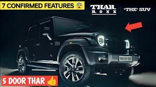 Finally️Mahindra Thar 5 Door Unveiled | 7 Confirmed Features of Mahindra Thar ROXX 