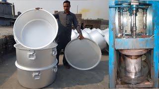 Production of the Most Expensive Big Casted Handle Aluminum Cooking Pots in Factory #seetechnology