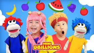 Yummy Fruits & Vegetables with Mini DB & Puppets! | D Billions Kids Songs