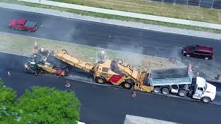 Paving Greenbank road in Barrhaven With Tomlinson Group.