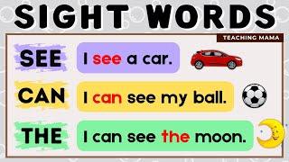 LET'S READ! | NEW SIGHT WORDS SENTENCES | SEE, CAN, THE | PRACTICE READING ENGLISH | TEACHING MAMA