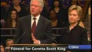 Remarks by President Clinton at Coretta Scott King's funeral