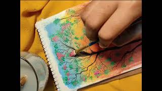 Painting ideas | easy flower painting tutorial | acrylic painting for beginners | melbet promo code