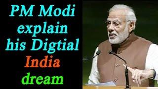 PM Modi explains how cashless economy will help Digital India push, Watch Video | Oneindia News