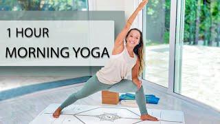 Energizing Total Body Yoga for Strength and Flexibility — One Hour Morning Yoga Flow