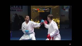 Fujairah 2022 - Final kumite -75 Malé Abdelaziz Abdalla (EGY) Harspataki Gabor (HUN)