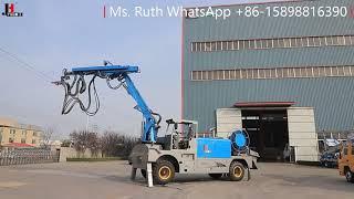 China Factory JIUHE brand Engineering chassi wet shotcrete machine for sale