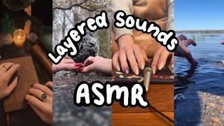 ASMR Layered Tapping & Scratching Sounds, No Talking