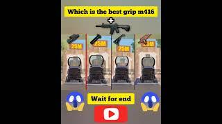 which is the best grip for m416 |Hell full | tips and tricks  Guide/Totorial #shorts #bgmi #short