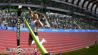 Mondo Duplantis' WORLD RECORD pole vault electrifies Prefontaine Classic | NBC Sports