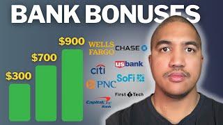 9 EASY Bank Account Bonuses in 2024