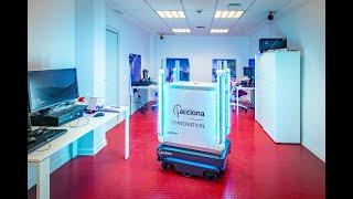 The ACCIONA Group and Robotplus develop a mobile disinfection robot with MiR technology