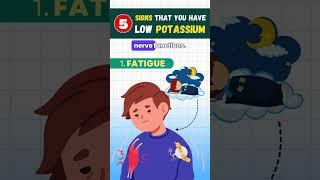 5 Signs that you have Low Potassium | Low potassium symptoms | Hypokalemia #shortsfeed #health