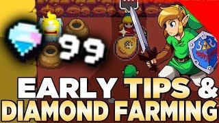 Early Game Tips & Diamond Farming for Cadence of Hyrule Ft. The Legend of Zelda